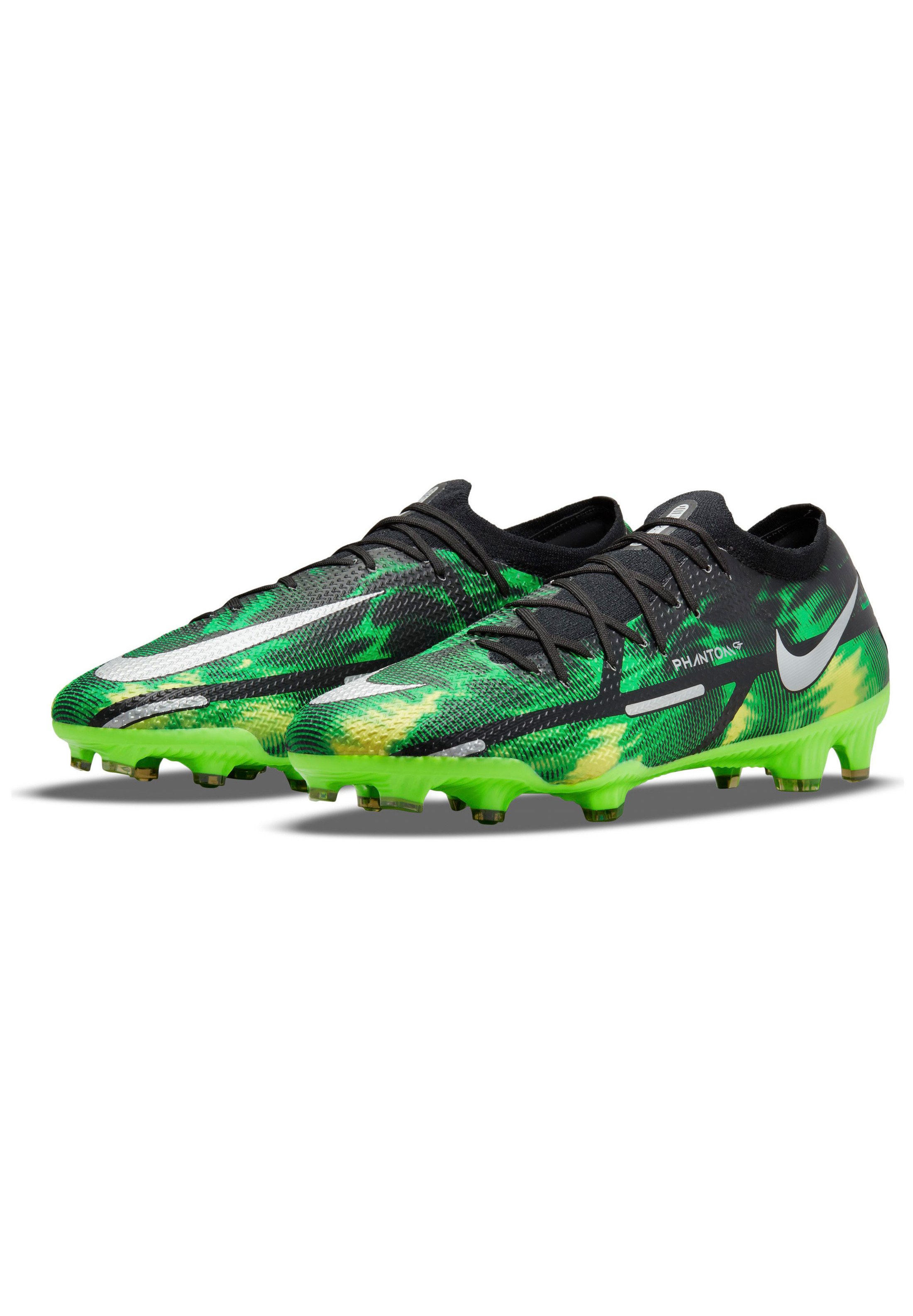 Nike Performance Voetbalschoenen met kunststof noppen - black/mtlc  platinum/green strike/groen - Zalando.be