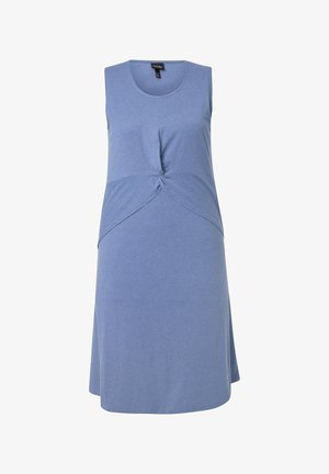 Ulla Popken, KNOTTED SLEEVELESS - Jerseykleid - atlantic blue