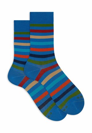 CORTE LEGGERISSIMO CACTUS RIGHE PARI - Socken - light blue