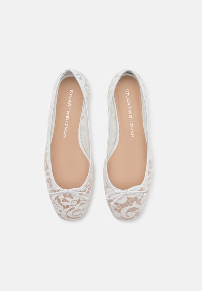 Stuart Weitzman ARABELLA BALLET FLAT - Ballerinasko - white