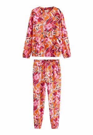 SET - Nattplagg set - ochre yellow floral