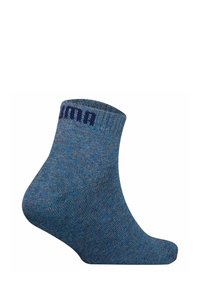 Puma KINDER QUARTER 12ER PACK - PLAIN LOGOS - Strumpor - denim blau