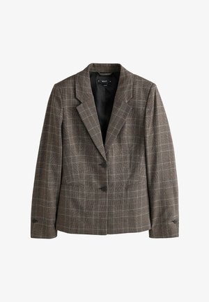 Next, CHECK SINGLE BREASTED BLAZER - Blazer - brown