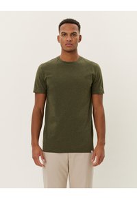 Les Deux - NØRREGAARD TONAL - Basic T-shirt - forest green Thumbnail Image 1