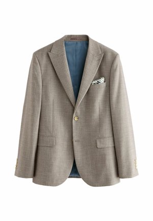 SLIM FIT TEXTURED - Anzugsakko - neutral