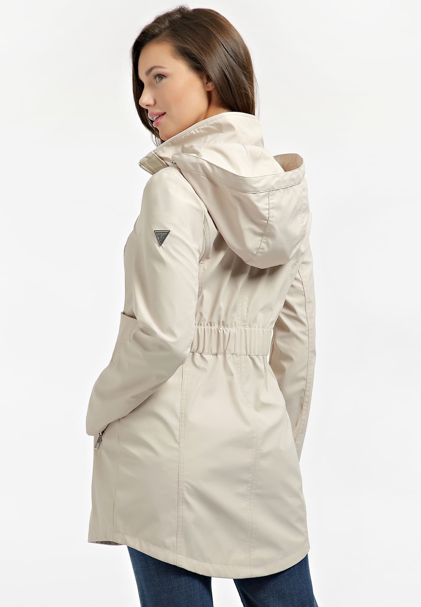 parka beige mujer