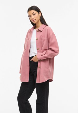 VILA VIKIMMI SHIRTL/S - Rövid kabát - nostalgia rose