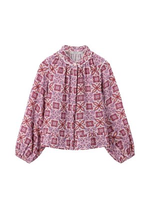 GEMUSTERTE - Button-down blouse - weiß