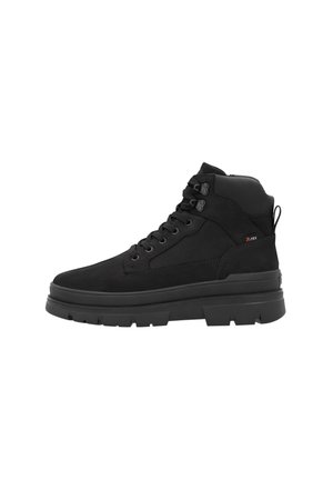 Bottines à lacets - asphaltschwarz