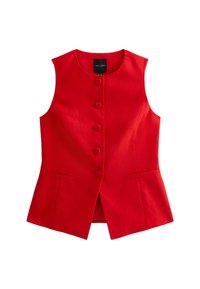 CREW NECK LINEN BLEND - Smanicato - red