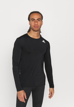 PRIMEGREEN COMPRESSION LONG SLEEVE T-SHIRT - Long sleeved top - black
