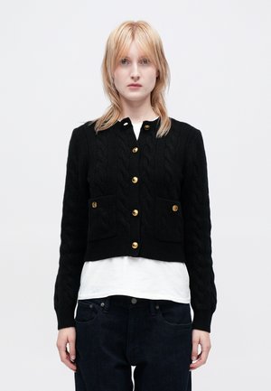 SWEATER CARDIGAN - Gilet - black