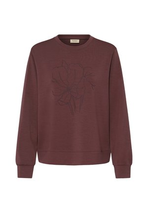 Fransa, FRAURORA PU 25 - Mikina - draw flowerrum raisin