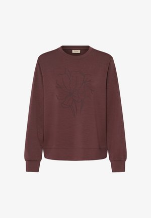 Fransa, FRAURORA PU 25 - Sweatshirt - draw flowerrum raisin
