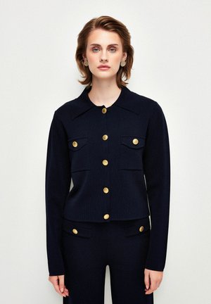 BUTTON - Cardigan - navy blue