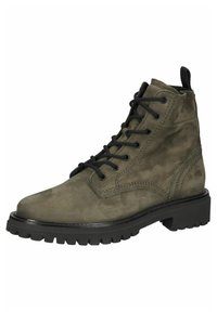 Paul Green Botines con cordones - olive
