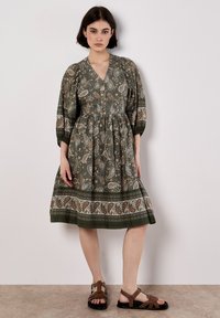 PAISLEY PRINT - Robe chemise - khaki