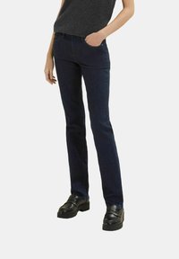 TOM TAILOR TTALEXA Straight - Jean droit - clean rinsed blue denim