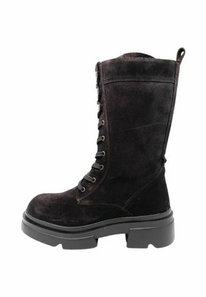 Stivaletti con plateau - brown