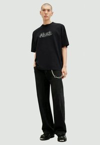 AllSaints STERNUM CREW - Tričko s potlačou - washed black