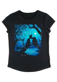Henry Tiger DISNEY LADY AND THE TRAMP SILHOUETTE LOVE - Triko s potiskem - black