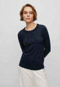 BOSS - FEGANASI - Strickpullover - dark blue four Thumbnail-Bild 1