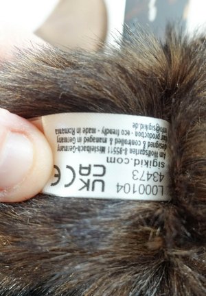 sigikid Peluche - schwarz braun