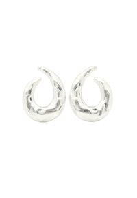 TEXTURED HOOP  - Boucles d'oreilles - silver-coloured