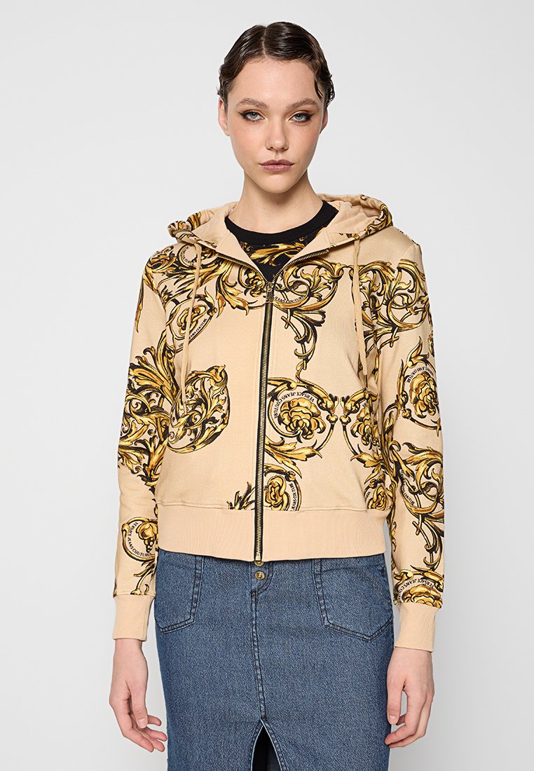 Versace Jeans Couture Sweater met rits beige Versace Jeans Couture Sweater met rits beige