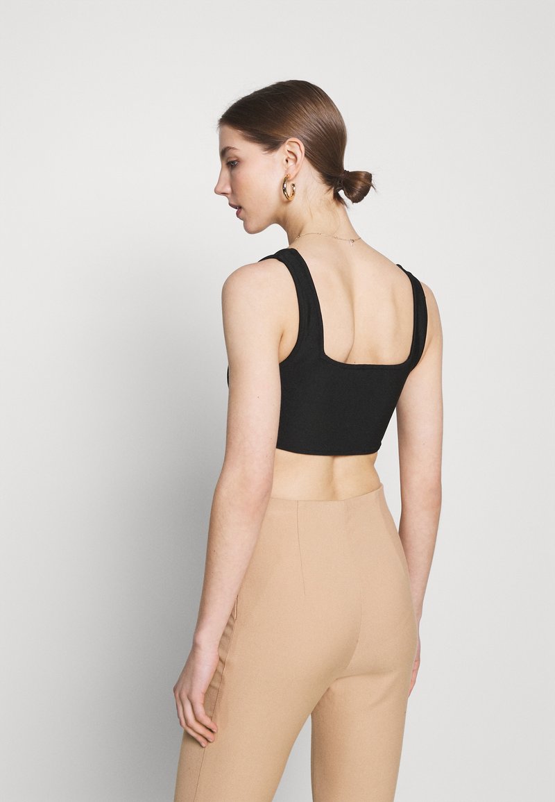 Damen T-Shirts | Missguided BANDAGE CORSET Top black/schwarz - HZ68009 Damen T-Shirts | Missguided BANDAGE CORSET Top black/schwarz - HZ68009
