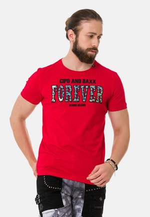Cipo & Baxx T-Shirt print - red