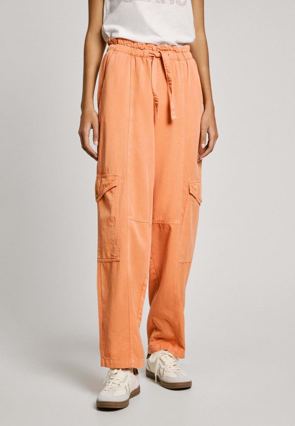 HADDA - Cargohose - washed orange