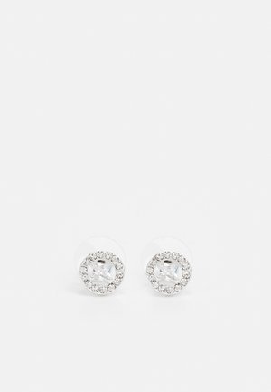 PAVE DECO STUD - Earrings - silver-coloured