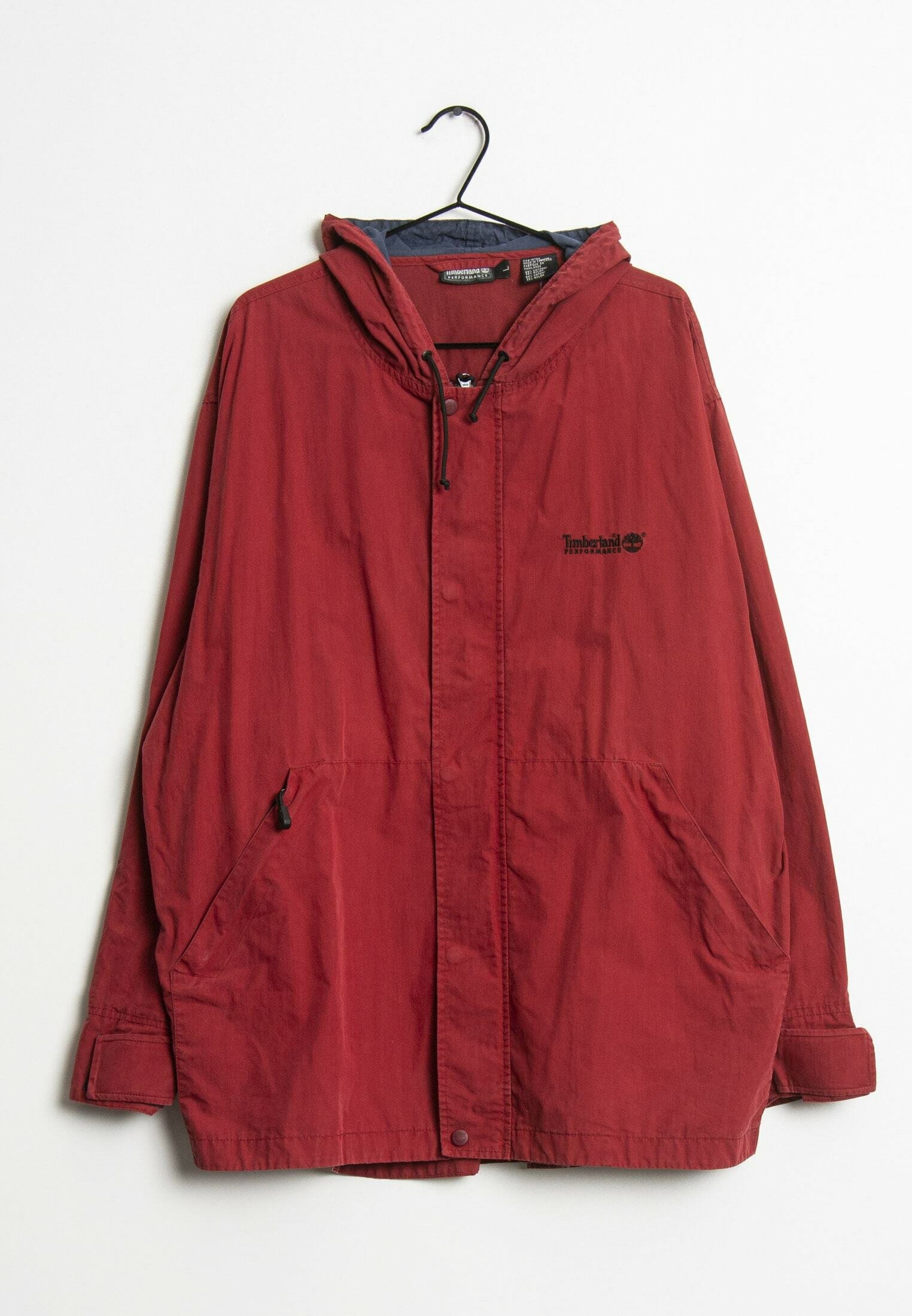 red timberland jacket