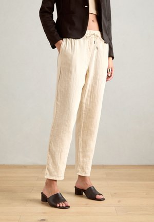 Broek - cream beige