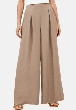 WIDE  - Kelnės - mocha brown
