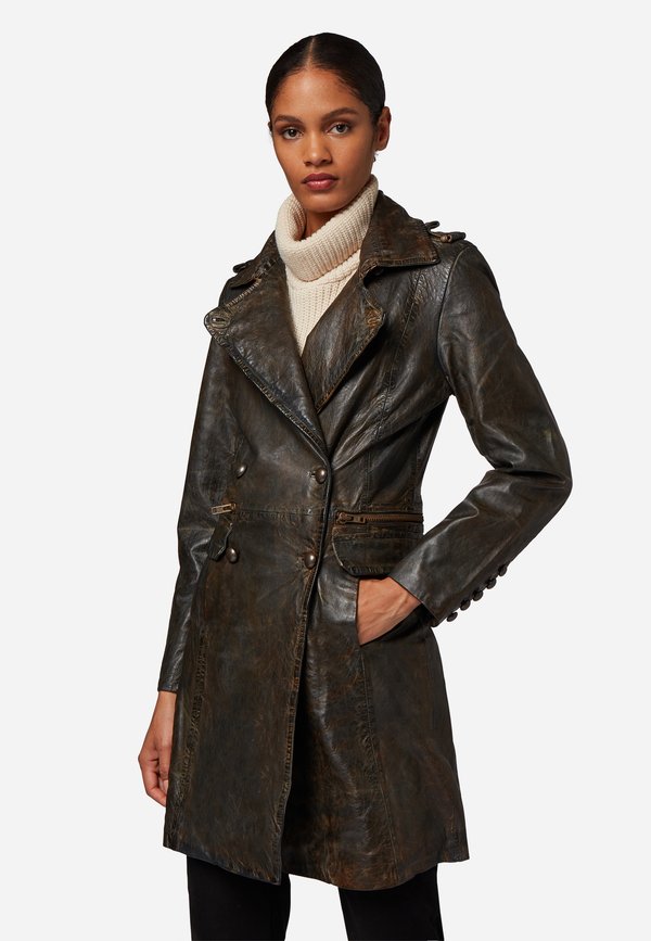 Trenchcoat - dunkelbraun vintage