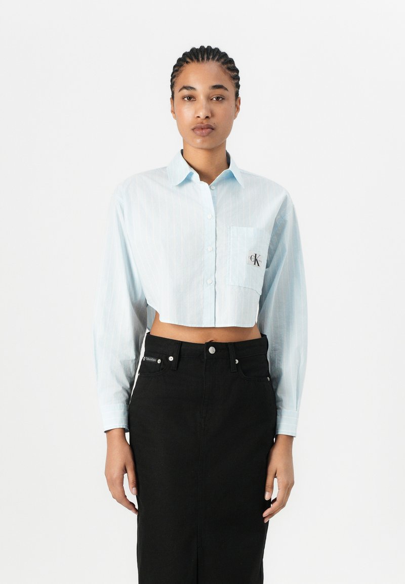 Calvin Klein Jeans Overhemdblouse lichtblauw Calvin Klein Jeans Overhemdblouse lichtblauw