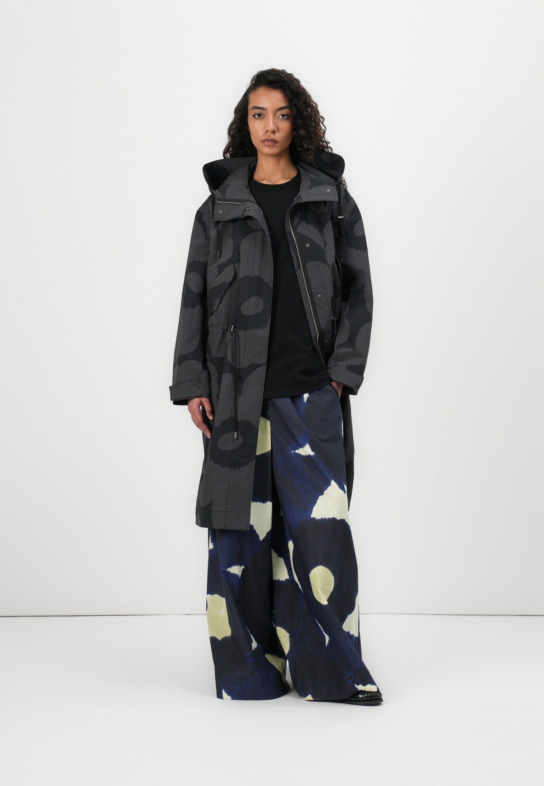 Marimekko KAARTAA UNIKKO - Parka - black/dark grey/black - Zalando