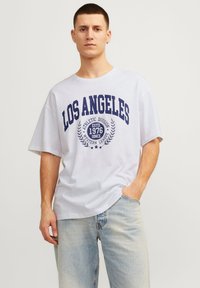 Jack & Jones - JORLOS TEE UNISEX - Print T-shirt - bright white Thumbnail Image 1