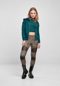 Urban Classics HOODY - Majica s kapuljačom i patentnim zatvaračem - jasper