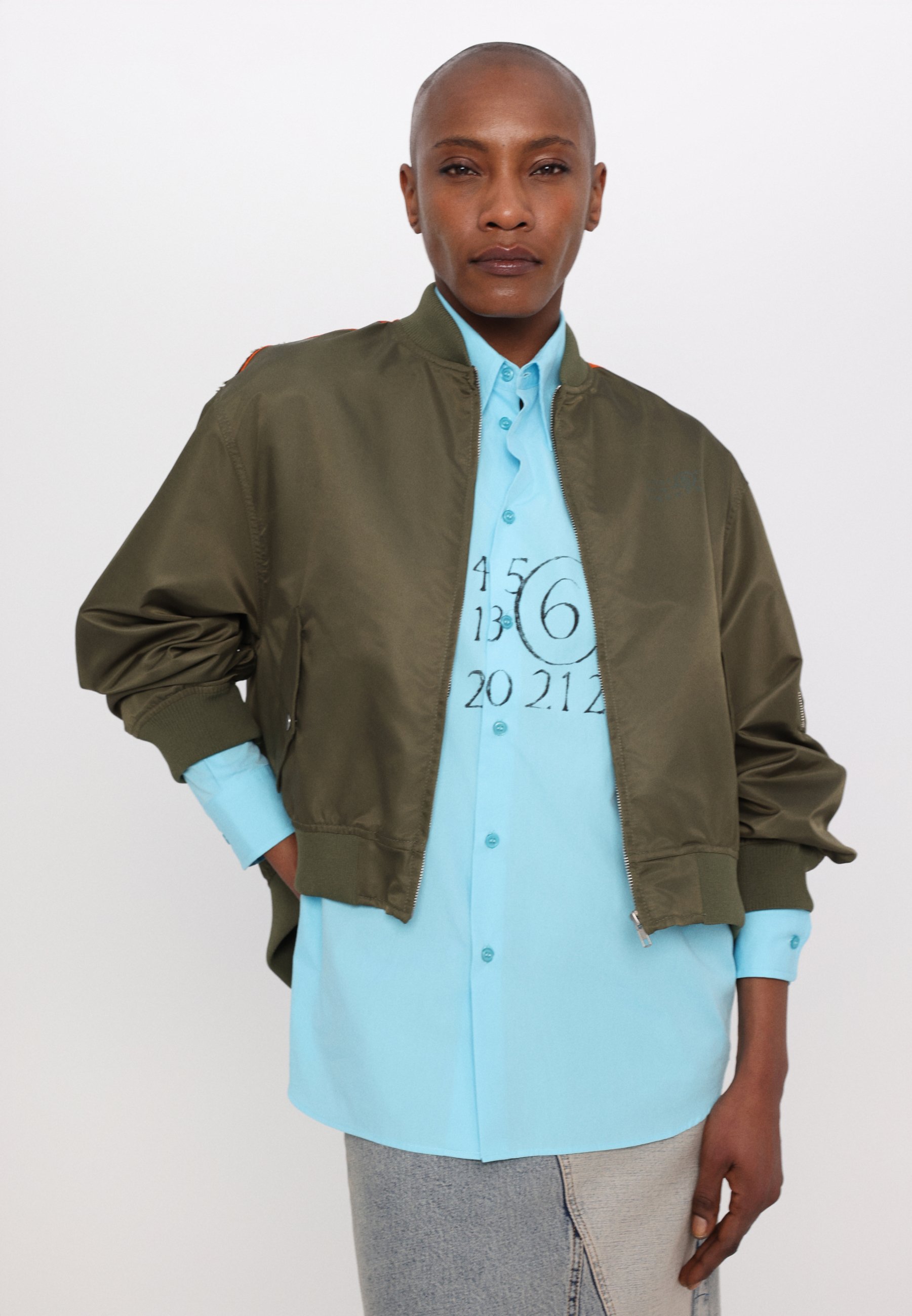 ジャケット・アウター Maison margiela military jacket MM6 Maison Margiela Bomberjacke - military/orange/khaki - Zalando