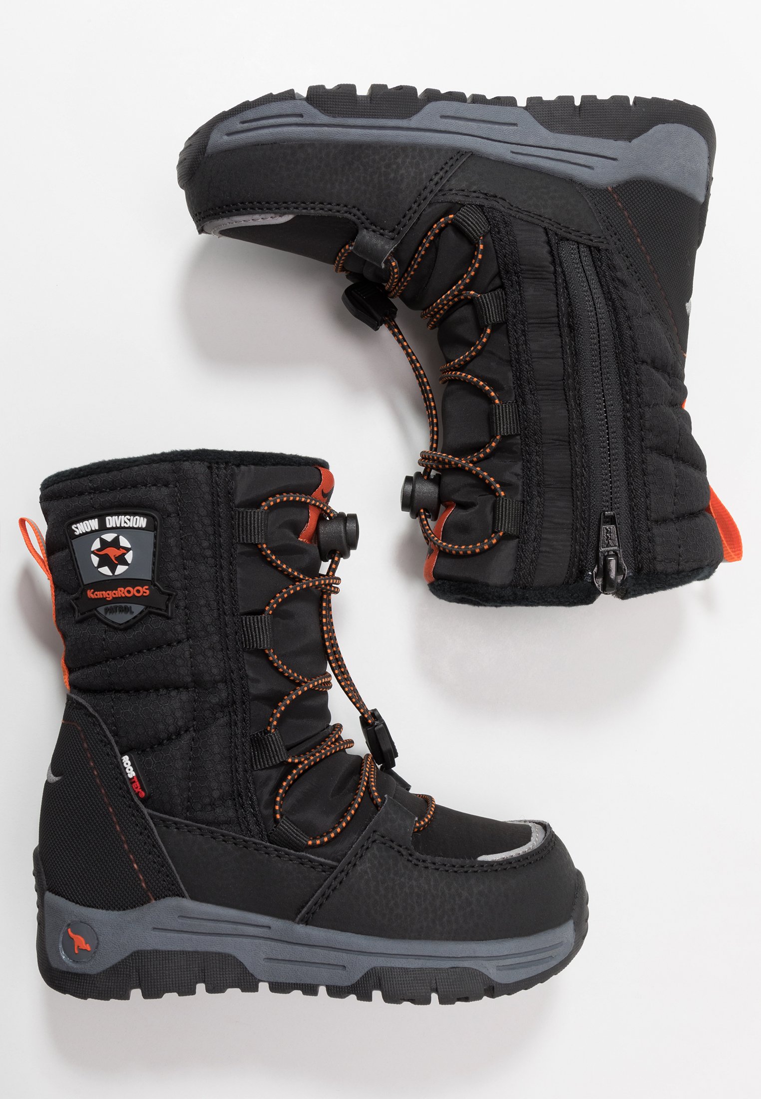KangaROOS SERGEANT RTX Vinterstövlar jet blackorange KangaROOS SERGEANT RTX Vinterstövlar jet blackorange