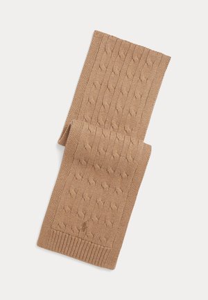 Polo Ralph Lauren CABLE-KNIT COTTON SCARF UNISEX - Écharpe - camel heather
