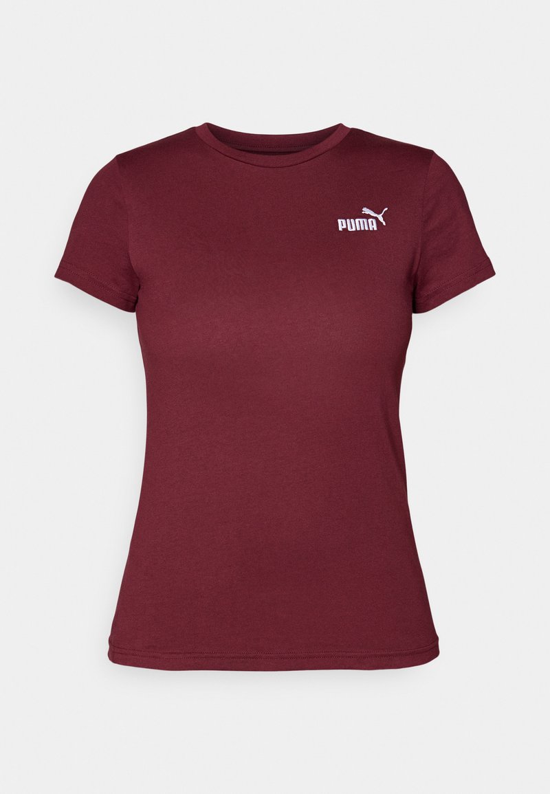 Puma T-shirt basic bordeauxrood Puma T-shirt basic bordeauxrood