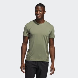 AEROREADY TRAINING SLIM SHORT SLEEVE TEE - T-shirt con stampa - green