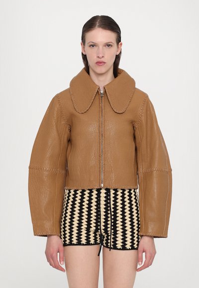 By Malene Birger ROWANI - Lederjacke - cornstalk
