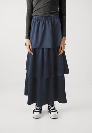 VIELLIE ANKLE LAYER SKIRT - Fustă în formă de A - navy