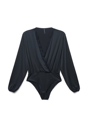 MANICA LUNGA TINTA UNITA - Long sleeved top - ultrablack