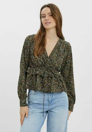 Blouse - dark olive